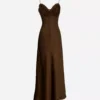 SIENNA DRESS 740 - MOCHA POLKA